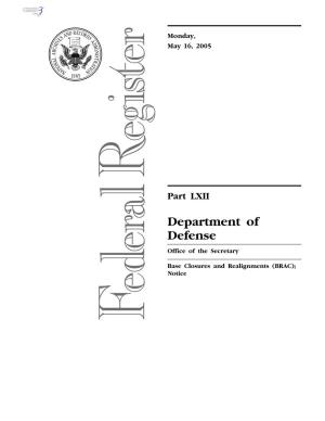 Department of Defense Office of the Secretary
