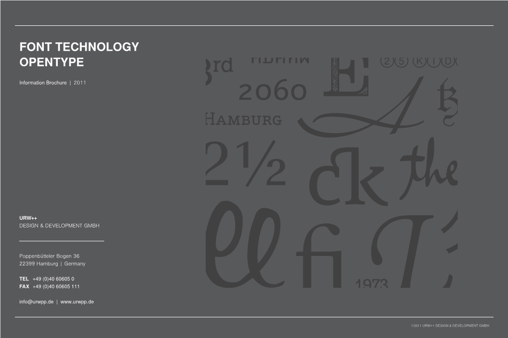 Font Technology Opentype