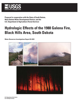 Hydrologic Effects of the 1988 Galena Fire, Black Hills Area, South Dakota