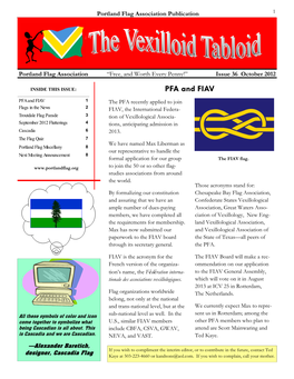 The Vexilloid Tabloid #36, October 2012