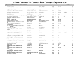 The Collectors Room Catalogue