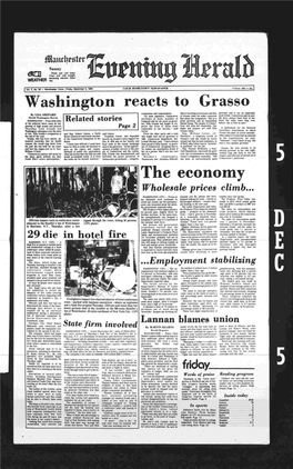 Washington Reacts to Grasso the Economy Frldoy