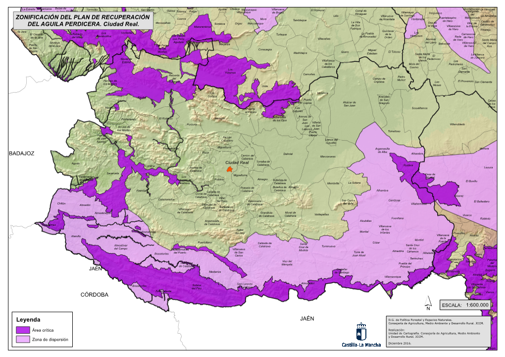 Zonificación Del Plan De Recuperación Del Aguila