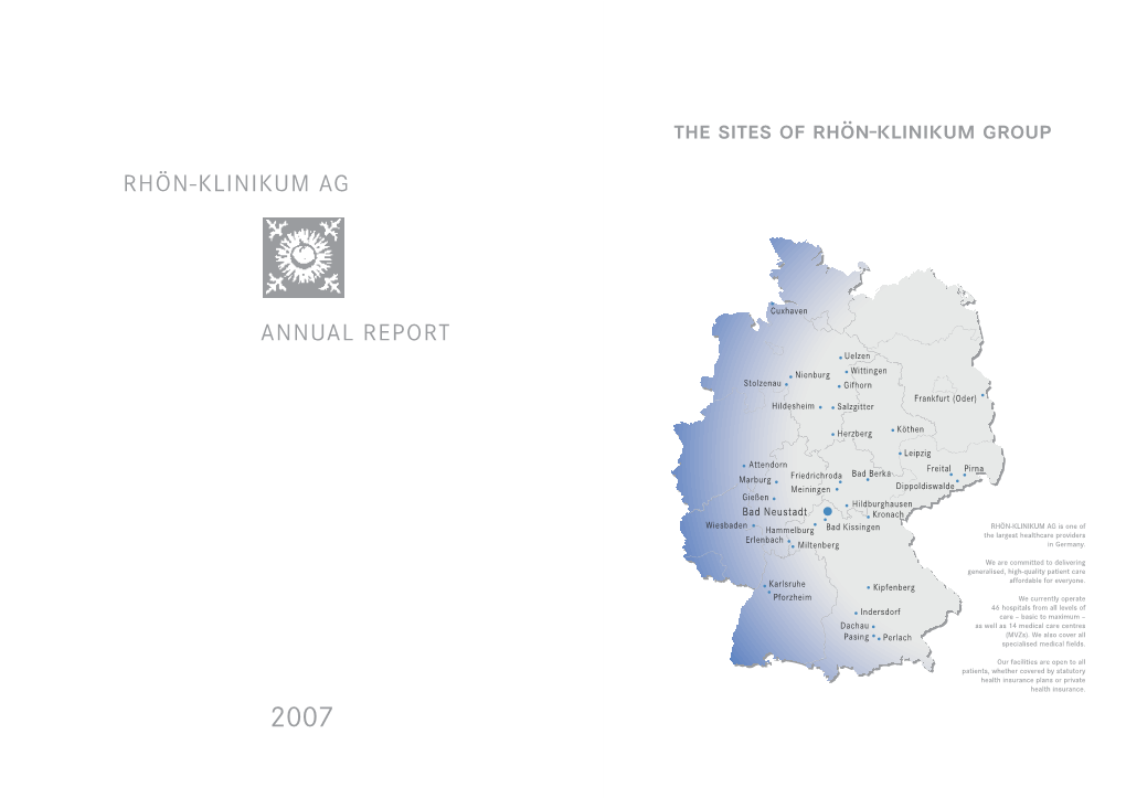 The Sites of Rhön-Klinikum Group
