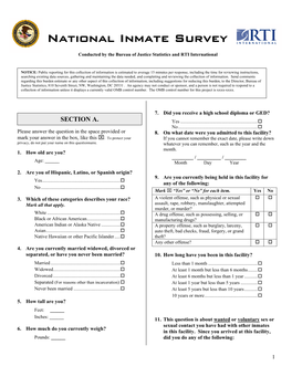 National Inmate Survey