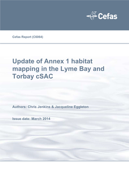 Update of Annex 1 Habitat Mapping in the Lyme Bay and Torbay Csac