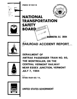 National V ^ 9 Transportation Safety Boar