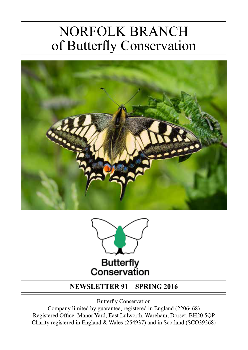 NORFOLK BRANCH of Butterfly Conservation