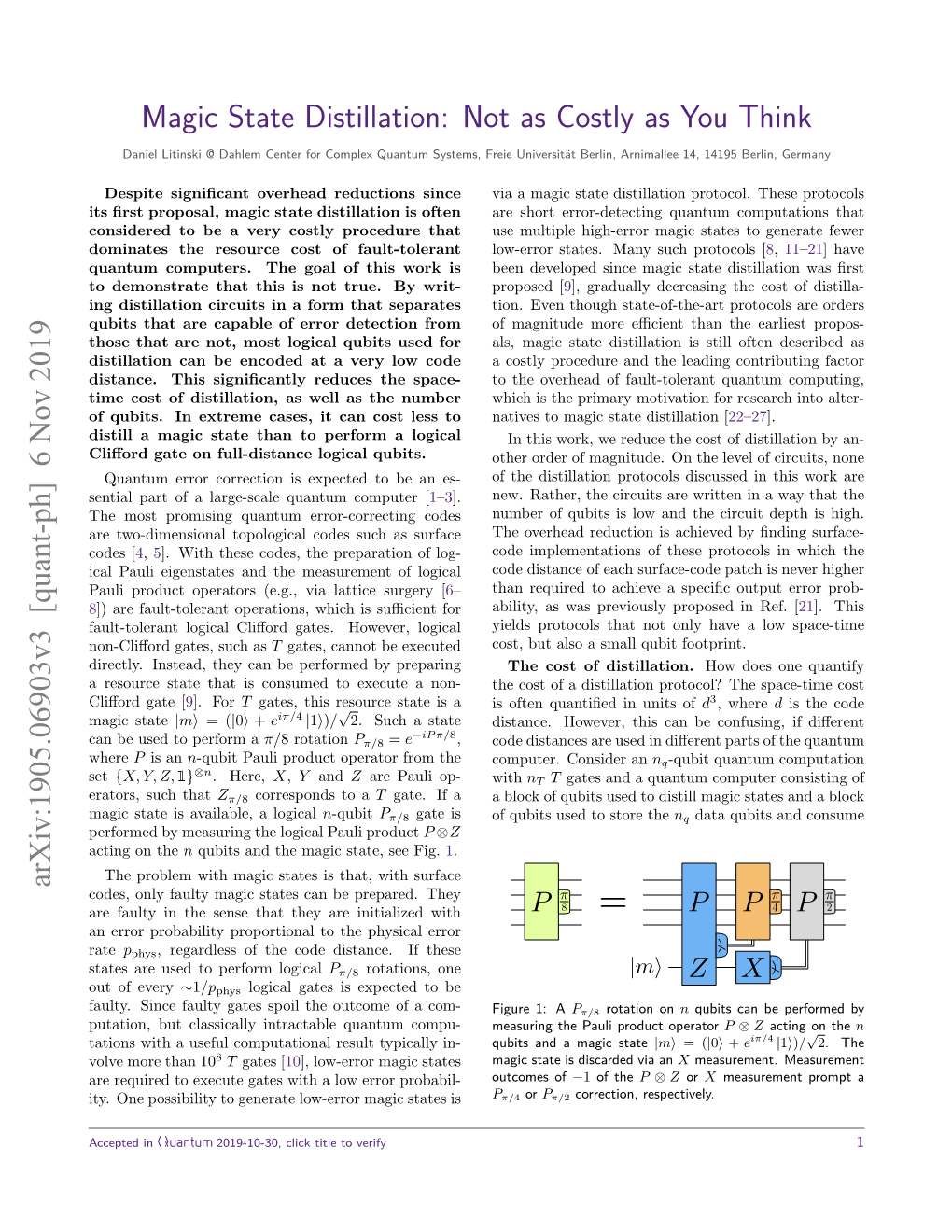 Magic State Distillation: Not As Costly As You Think