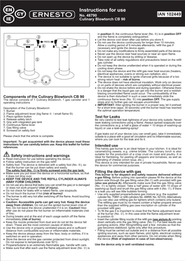 Instructions for Use CY No