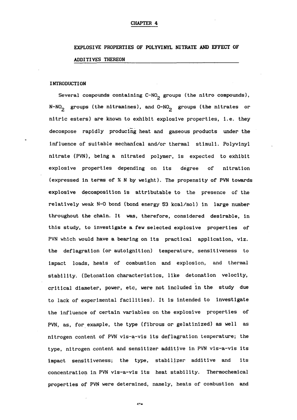 Chapter 4 Explosive Properties of Polyvinyl