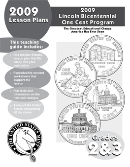 2009 Lincoln Bicentennial One Cent Program Lesson Plans, Grades 2 and 3
