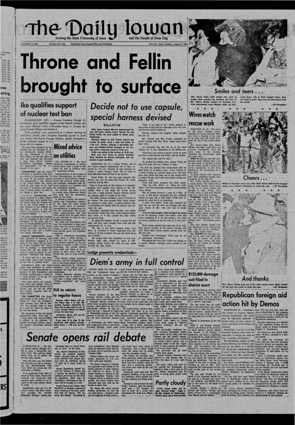 Daily Iowan (Iowa City, Iowa), 1963-08-27