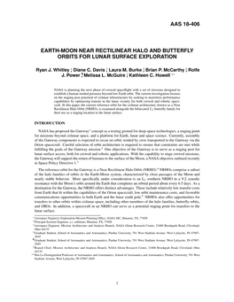 Earth-Moon Near Rectilinear Halo and Butterfly Orbits for Lunar Surface Exploration