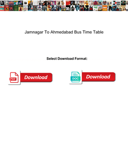 Jamnagar to Ahmedabad Bus Time Table