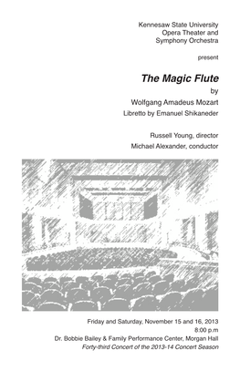KSU Opera Theater Presents "The Magic Flute"
