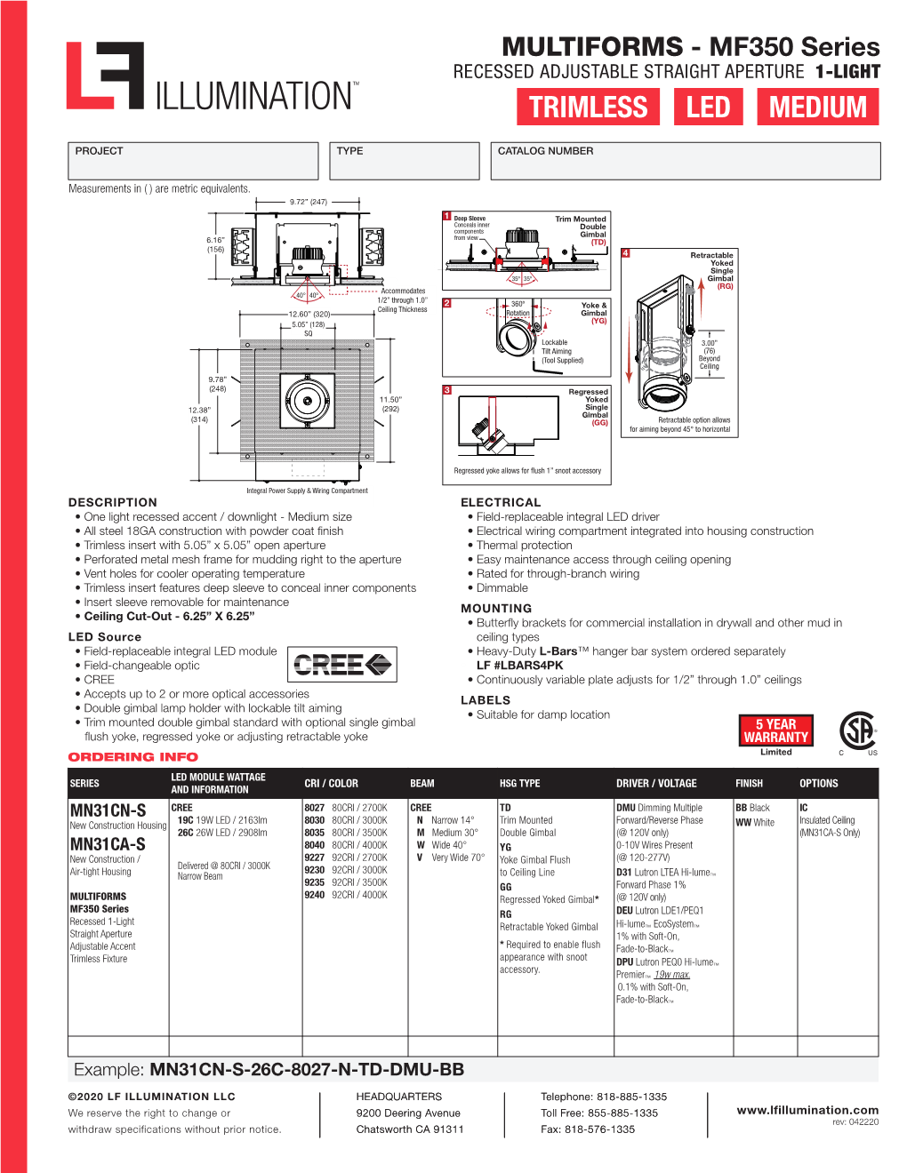 Trimless Led Medium