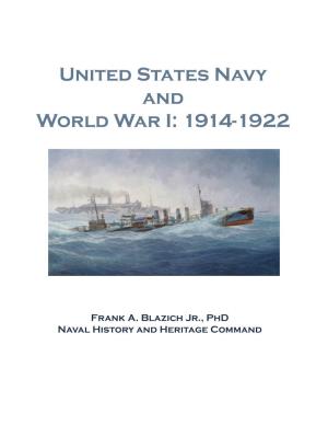 United States Navy and World War I: 1914–1922