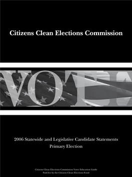 Citizens Clean Elections Commission VOT