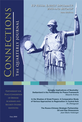 Connections: the Quarterly Journal, Vol.9, No.4, Fall 2010