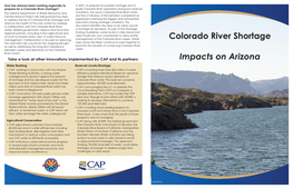 Colorado River Shortage Impacts on Arizona