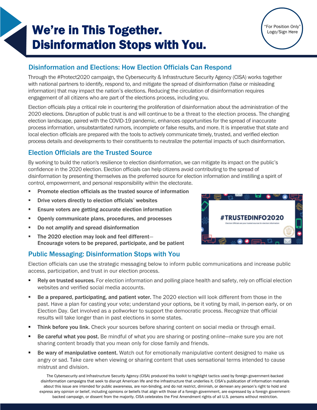 Toolkit on Election Disinformation