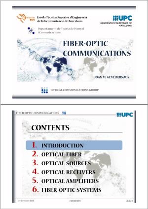 Fiber-Optic Communications Contents
