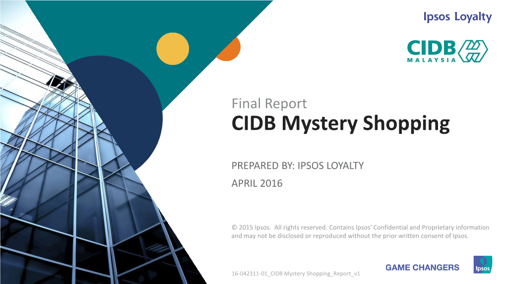 Final Report CIDB Mystery Shopping