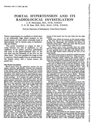 Portal Hypertensionand Its Radiological Investigation