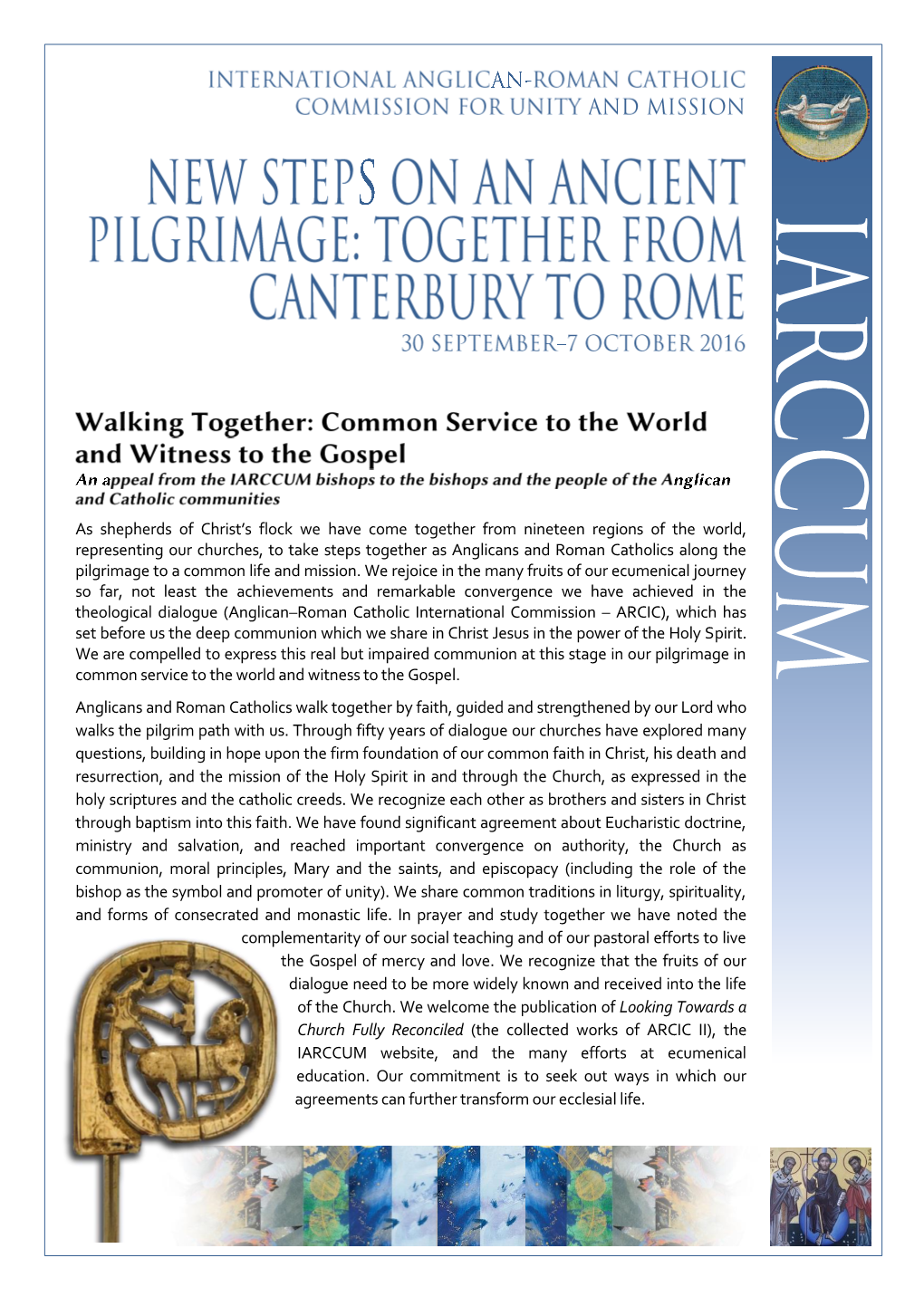 Walking Together IARCCUM Statement