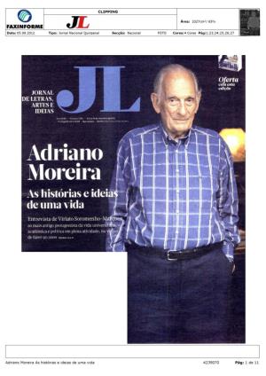 Adriano Moreira As Histórias E Ideias De Uma Vida