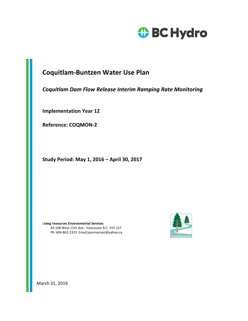 COQMON-2 | Coquitlam Dam Flow Release Interim