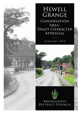 Hewell Grange Conservation Area Draft Character Appraisal