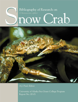 Bibliography of Research on Snow Crab (Chionoecetes Opilio)