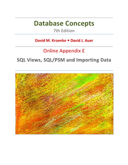 Database Concepts 7Th Edition
