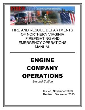 ENGINE COMPANY OPERATIONS Second Edition