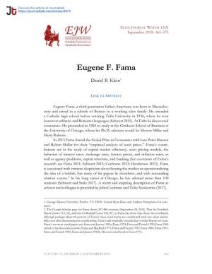 Eugene F. Fama