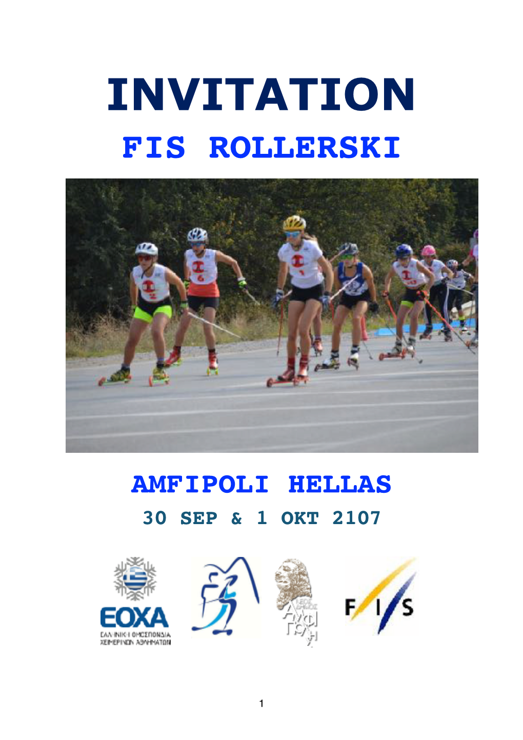 Invitation FIS Amfipoli GRE 2017