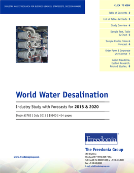 World Water Desalination