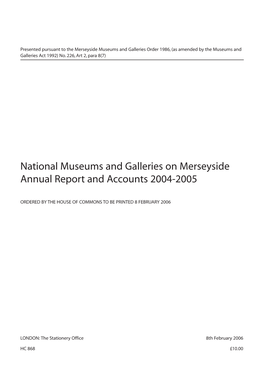 National Museums and Galleries on Merseyside HC