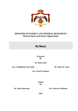 Oil Shale in Jordan 1 2.1