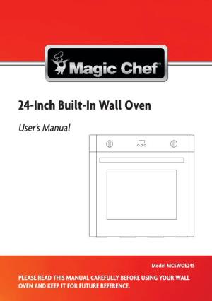 24-Inch Built-In Wall Oven User’S Manual