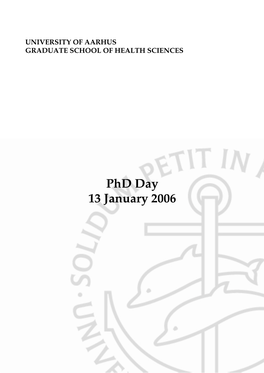 Phd Day 13 January 2006