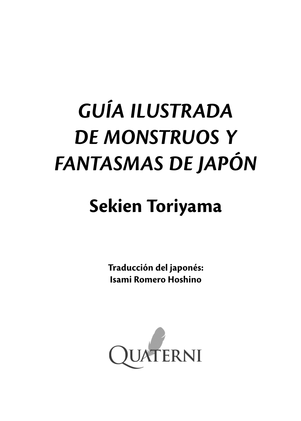 Guía Ilustrada De Monstruos Y Fantasmas De Japón