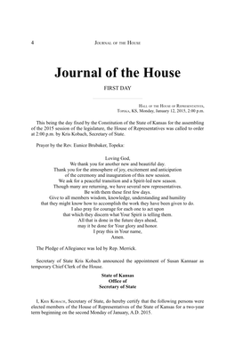 Journal of the House