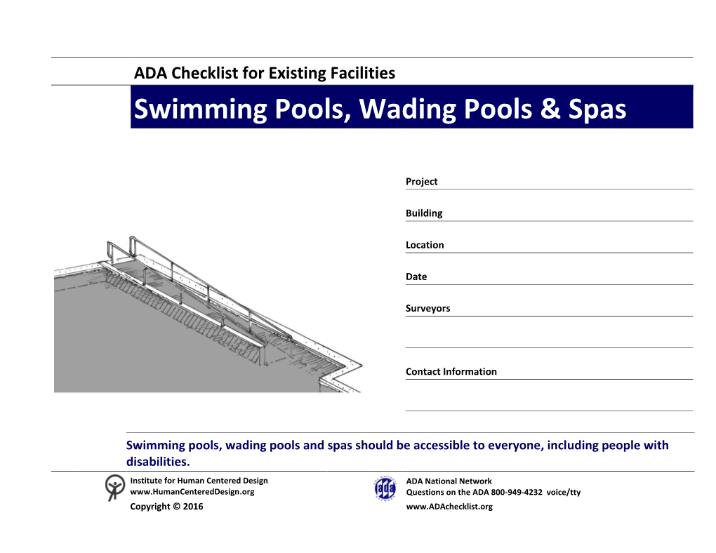 Swimming Pools, Wading Pools & Spas