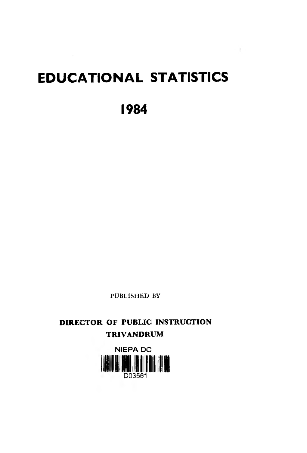 Educational Statistics