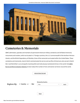 Cemeteries&Memorials