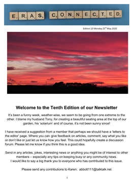 The Tenth Edition of Our Newsletter