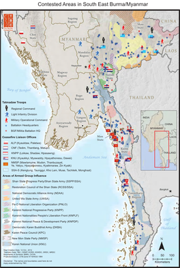 Contested Areas in South East Myanmar